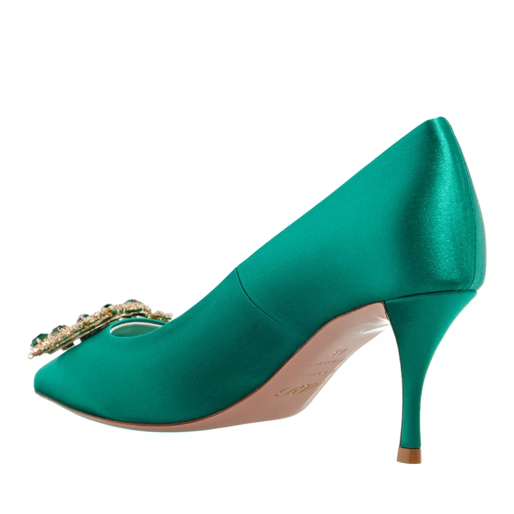 Manolo blahnik green heels on sale