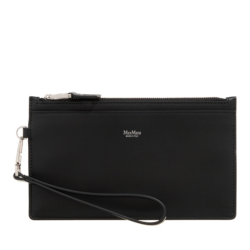 Max Mara Classic Pouch Nero Portefeuille sur chaîne