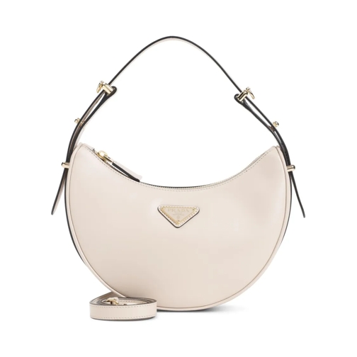 Prada Calf Leather Handbag Neutrals Crossbodytas