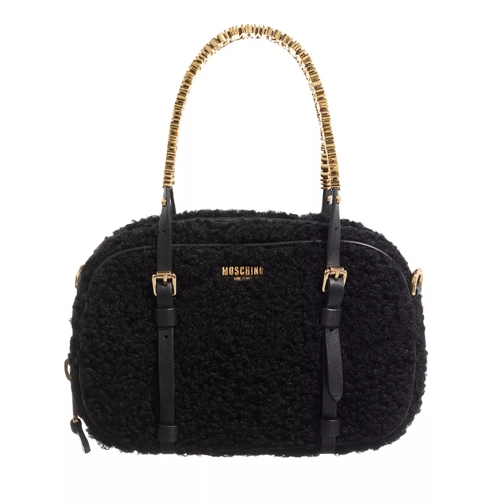 Moschino Soft Mini Lettering Nero Sac à bandoulière