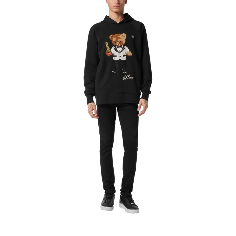 Philipp Plein Sweatjacke Kapuzen-Sweatshirt Teddy schwarz(Image 2)