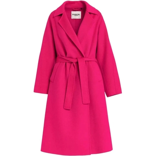 Essentiel Antwerp Veste de transition Manteau Fushia crois� ceinture Gimply Fuchsia Esse lila