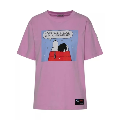 Moncler Rose Cotton T-Shirt Pink 