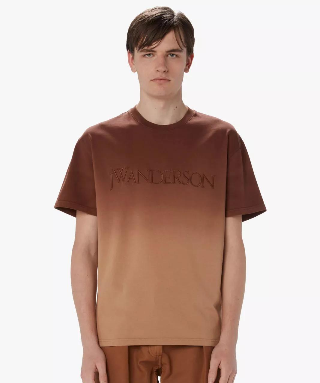 J.W.Anderson - JW ANDERSON Dip-Dye Logo T-Shirt - Größe M - multi