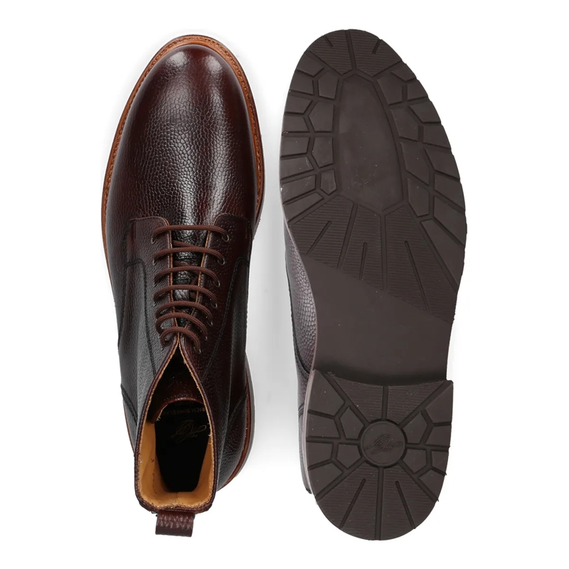 Heinrich Dinkelacker Schnürstiefel Schnürboots Buda Derby Boot T- Vollständig handg dunkel-braun(Image 3)