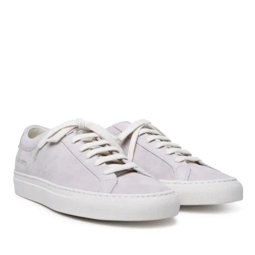 Common Projects Contrast Achilles' Suede Nude Sneakers Grey låg sneaker