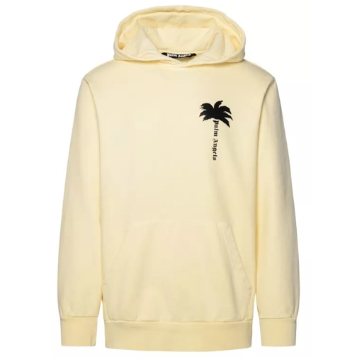 Palm Angels Ivory Cotton Sweatshirt Neutrals 