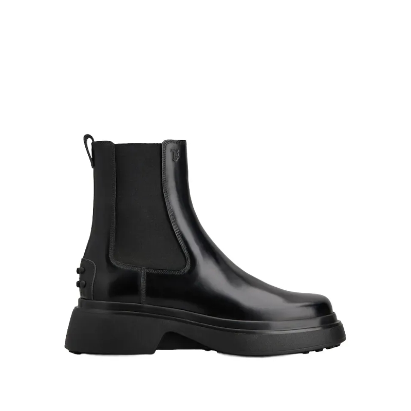 Tod's Stiefel Modern Ankle Boots With Elastic Panels Black
