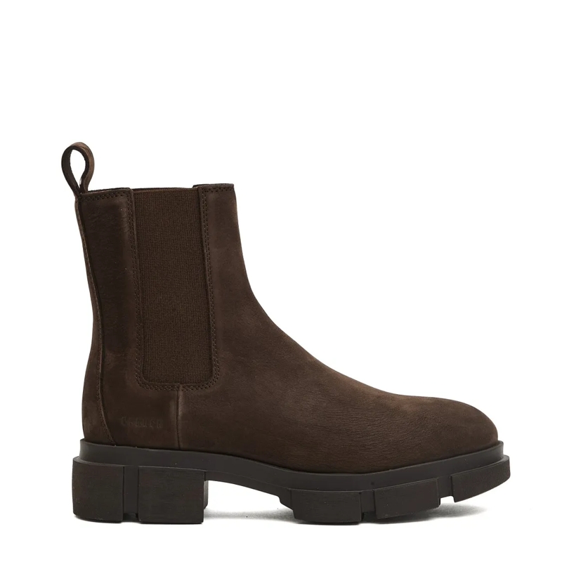 Copenhagen Bottes Chocolate Brown Suede Ankle Boots Brown