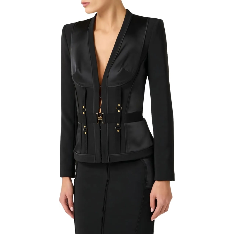 Elisabetta Franchi Blazer Jackets Black schwarz(Image 4)