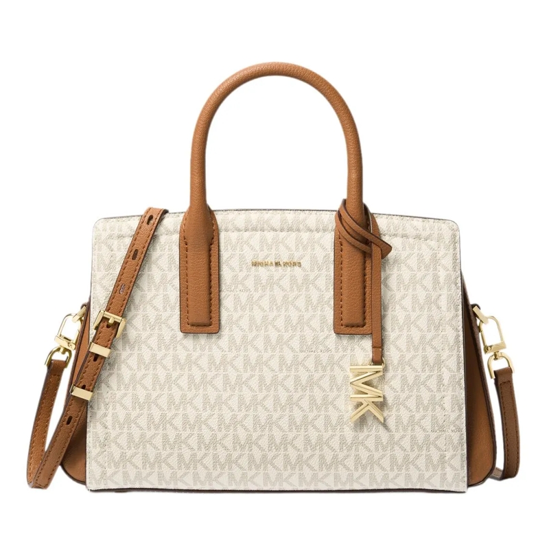 MICHAEL Michael Kors Satchel Laila Sm Satchel Vanilla/Acrn