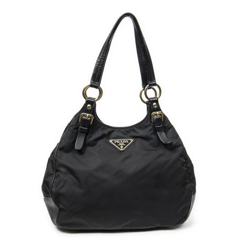 Prada Crossbody Bag Open Tote schwarz