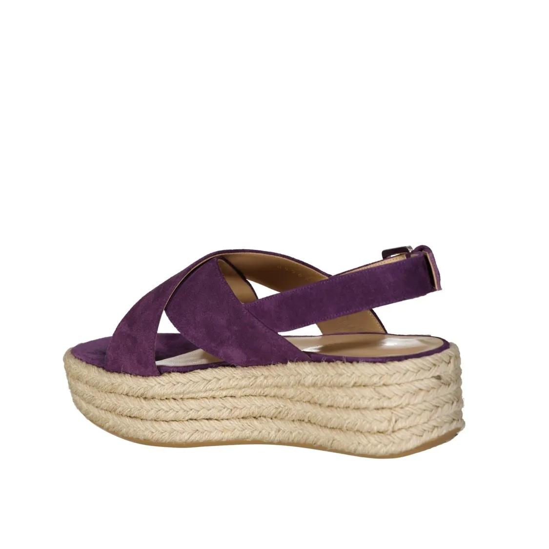 Sergio rossi Sandalen Leather Espadrilles in paars