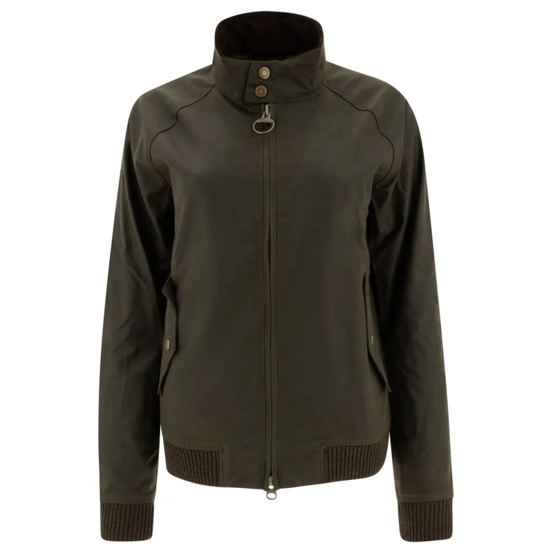 Baracuta Bomberjacke "Porton Wax" Barbour X Bomber Black