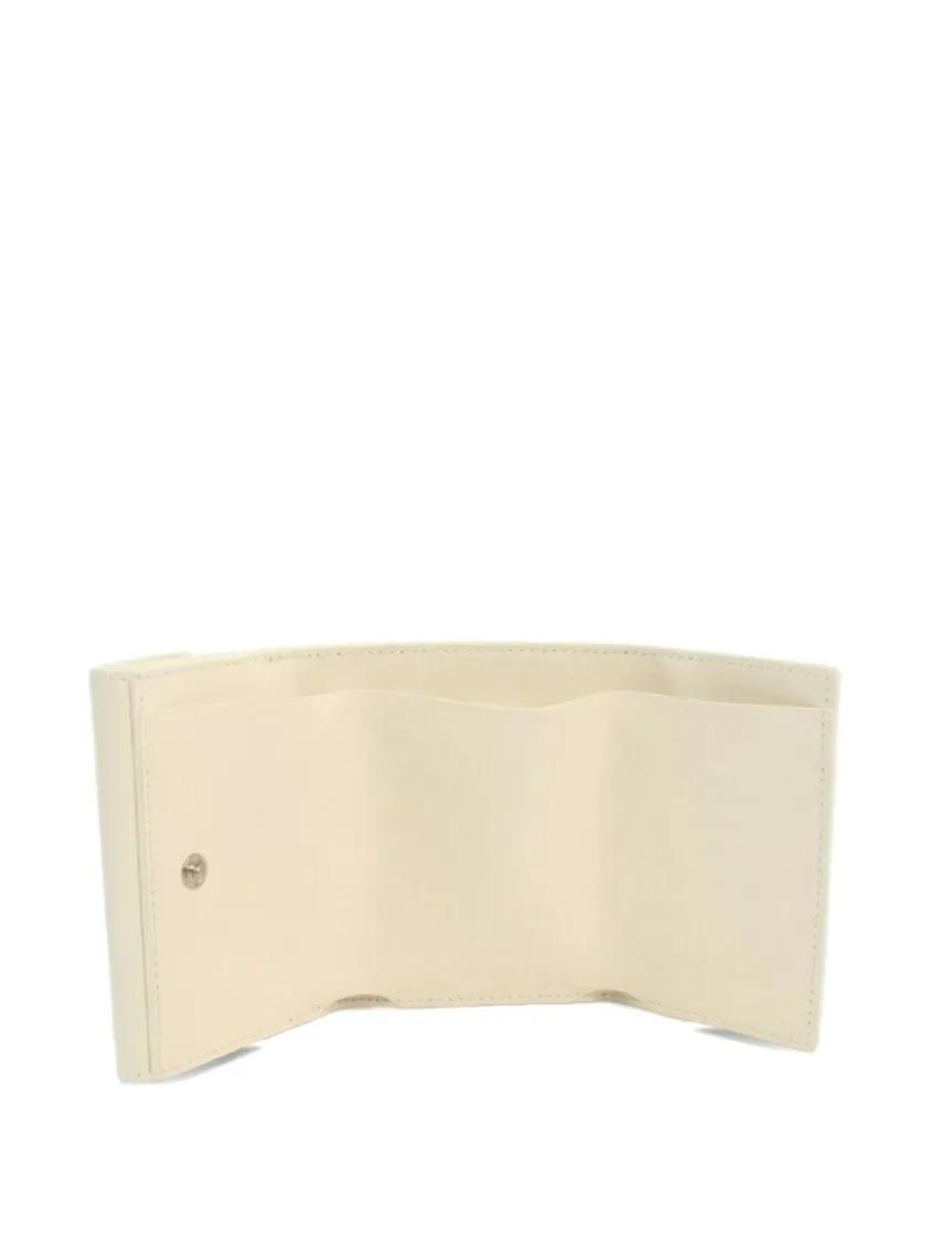 Thumbnail - Jil Sander Portemonnaie - Burgundy Leather Wallet With Snap Closure - Gr. unisize - in Schwarz - für Damen
