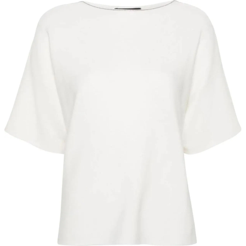 Fabiana Filippi T-shirt maglieria white weiß