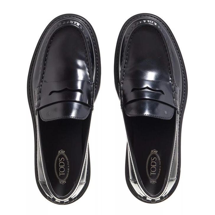 Tod s Penny Slot Loafers Leather Black Loafer