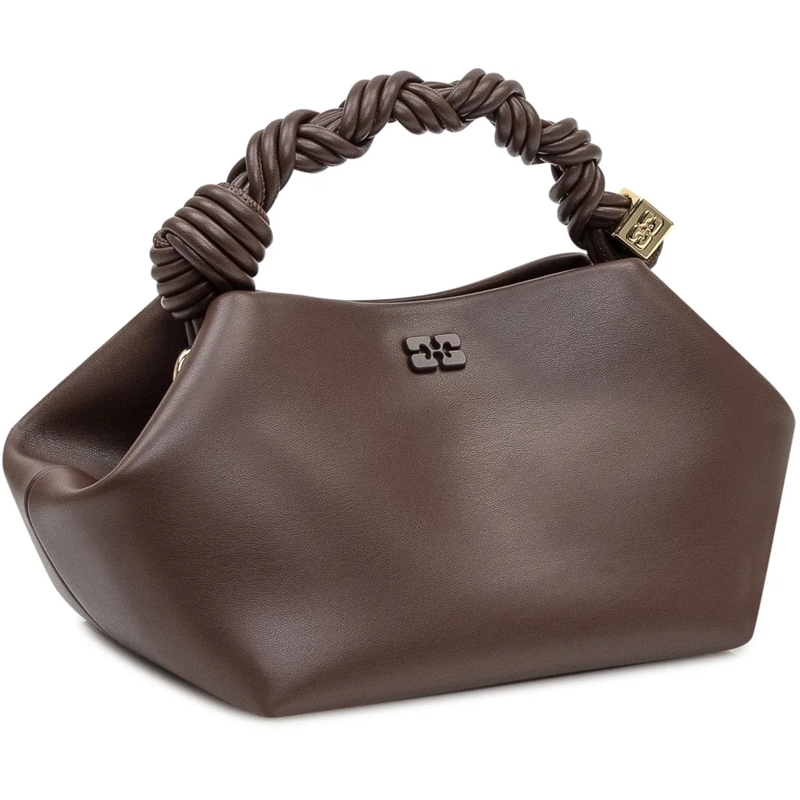 GANNI Tote Bou Mini Bag con Manico Intrecciato braun(Image 3)
