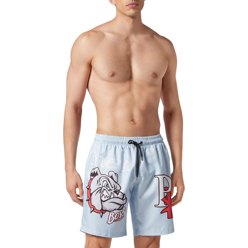 Philipp Plein  Badehose Bulldogs hell-blau(Image 3)