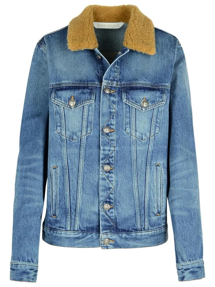 Palm Angels - Light Blue Denim Jacket - Größe XS - blau