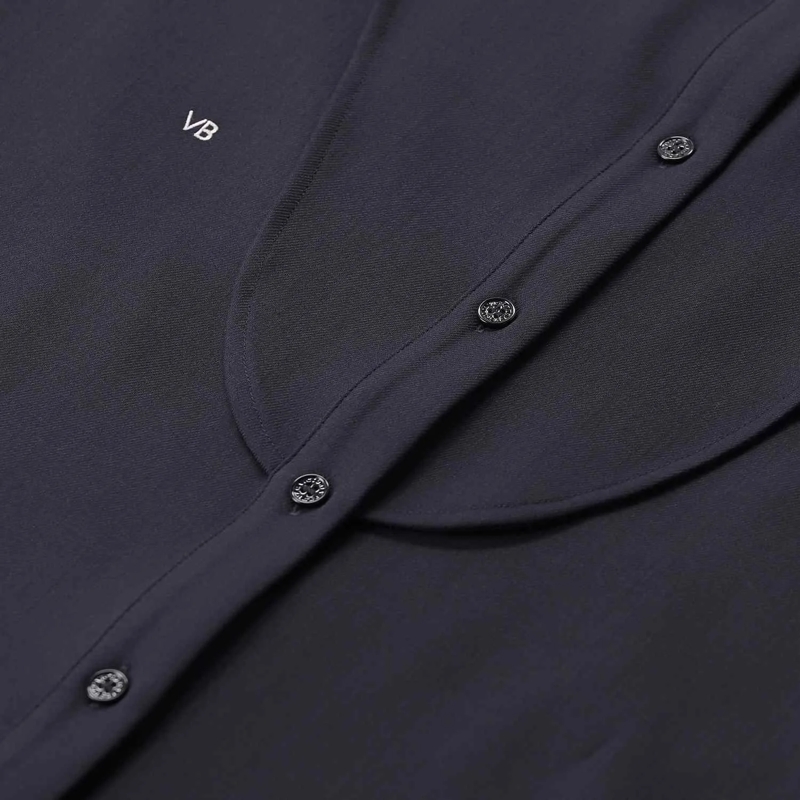 Victoria Beckham Bluse Weite Hemdbluse blau(Image 4)