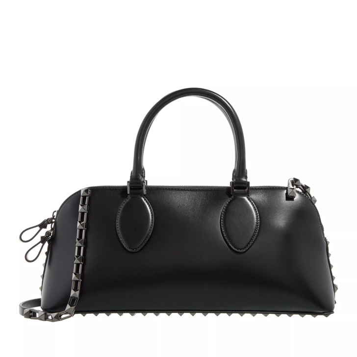 Valentino Garavani Rockstud East West Bag Black Bowling Bag