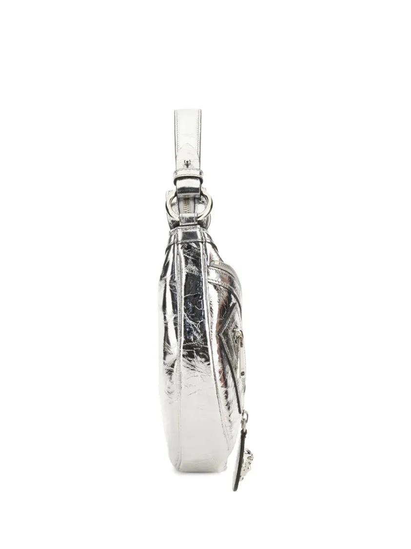 Versace Hobo bags Repeat Small Hobo Bag in zilver