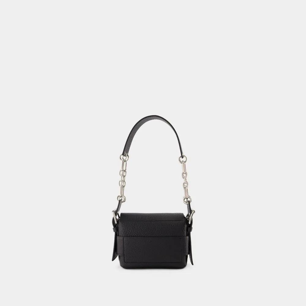 Acne Studios Shoppers Musubi Shoulder Bag Leather Black in zwart