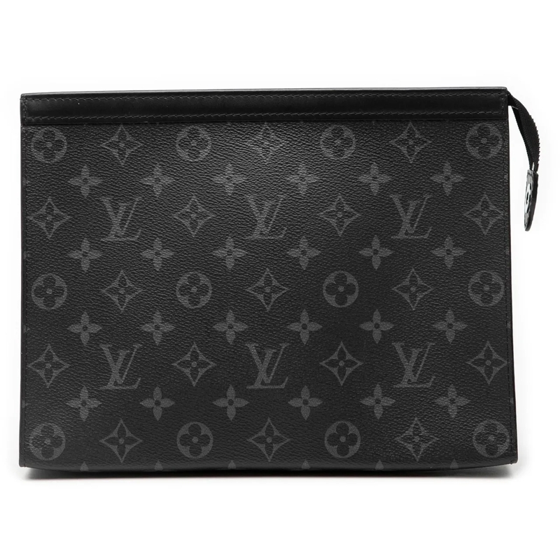 Louis Vuitton Clutch Monogram Eclipse Pochette Voyage MM schwarz