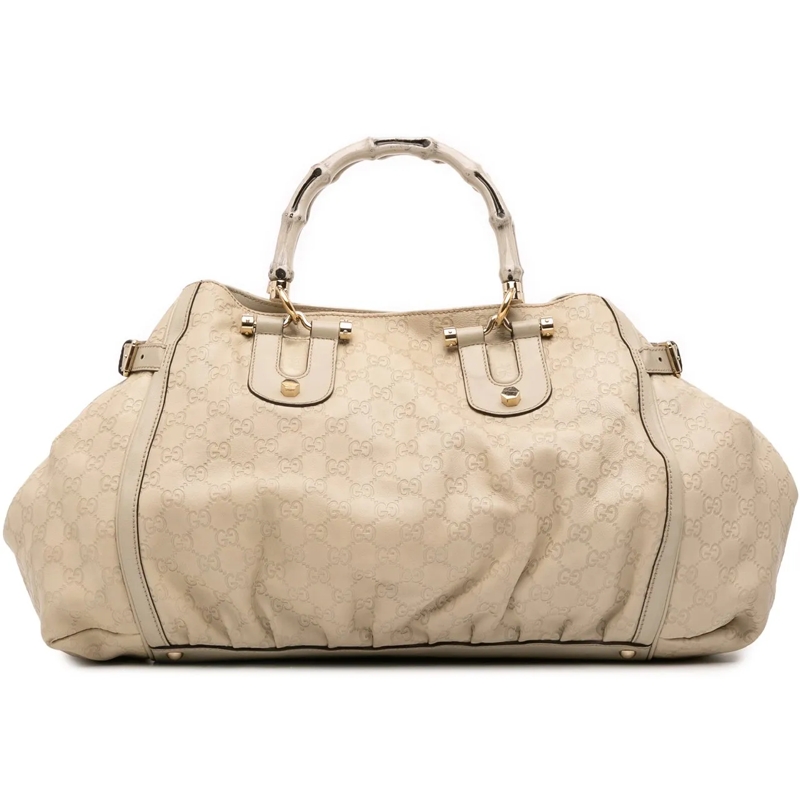 Gucci Shopper Guccissima Bamboo Dialux Tote braun