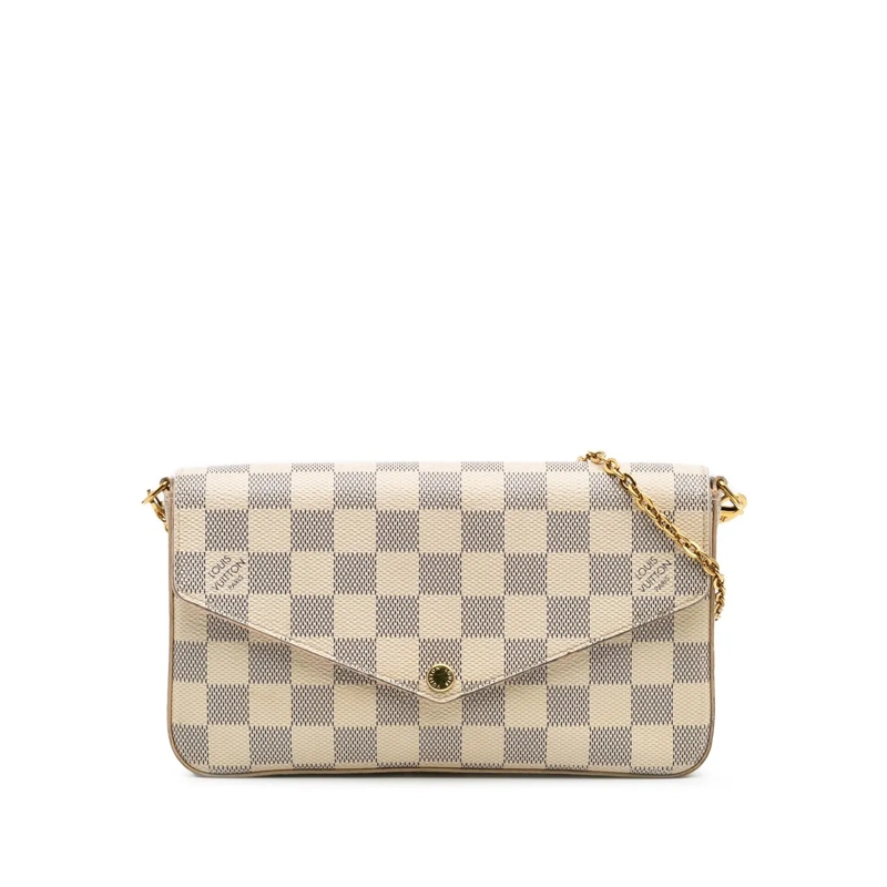 Louis Vuitton Sac à bandoulière Damier Azur Pochette Felicie weiß