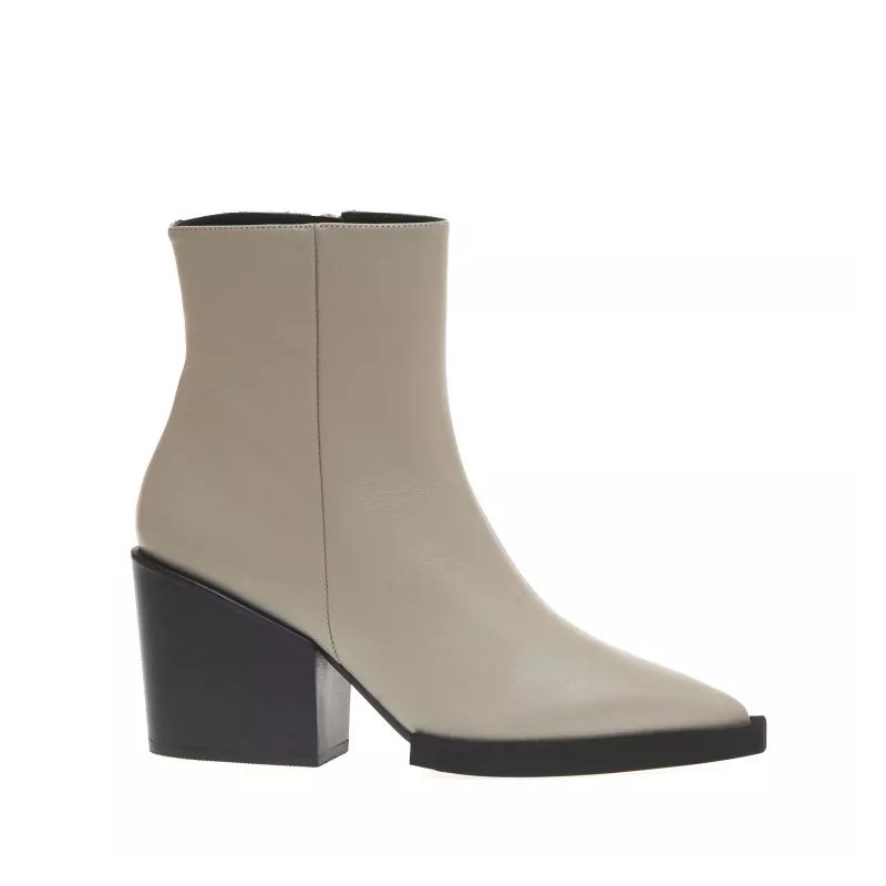Paloma Barceló Bottines Texan Dove Leather Neutrals