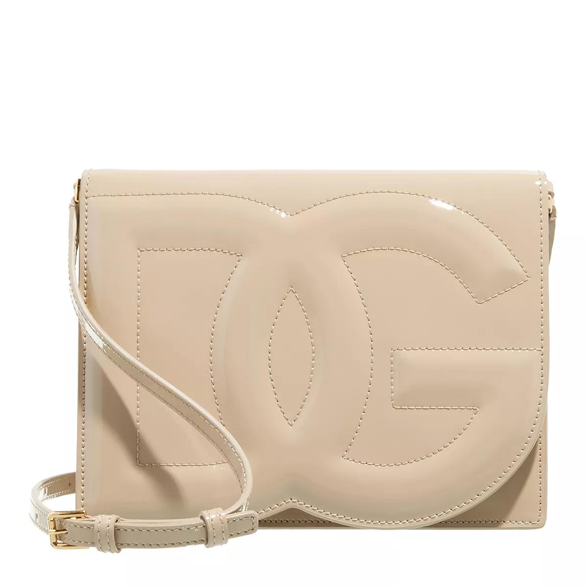 Dolce&Gabbana Crossbody Bags - Logo Shoulder Bag - Gr. unisize - in Beige - für Damen