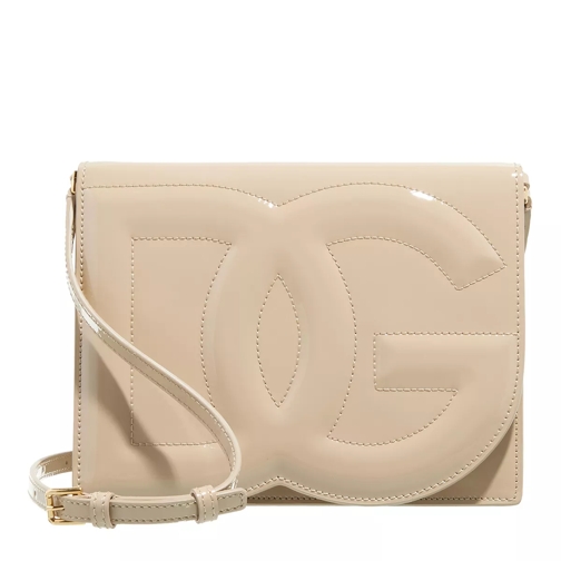Dolce&Gabbana Logo Shoulder Bag Sabbia Crossbodytas