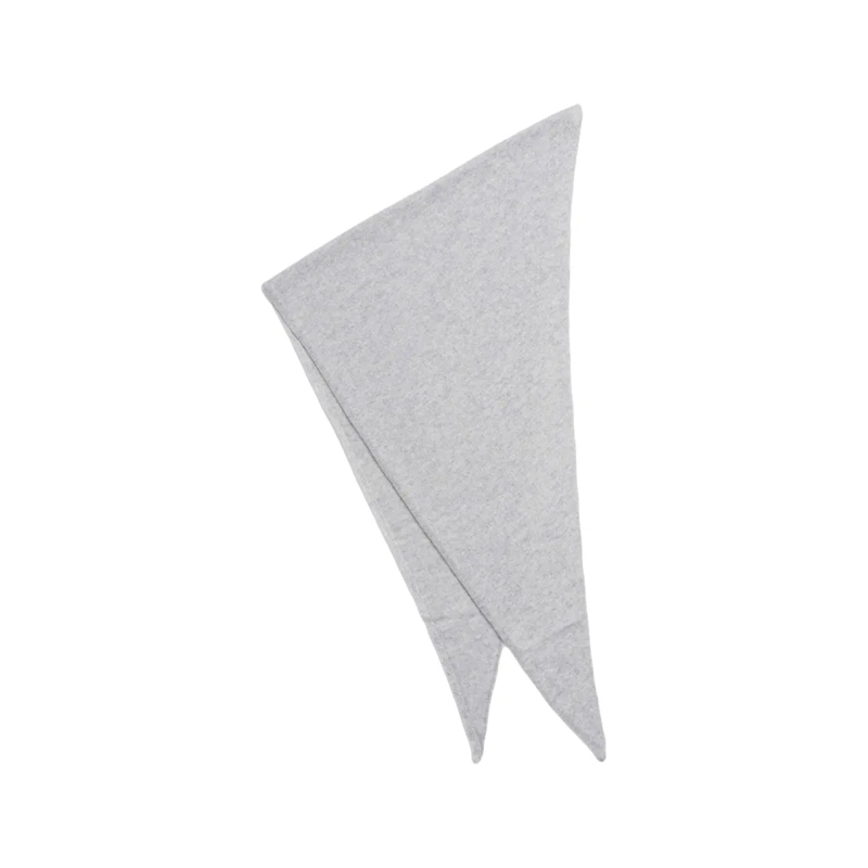 Mvm Écharpe légère Triangular Knit Scarf White