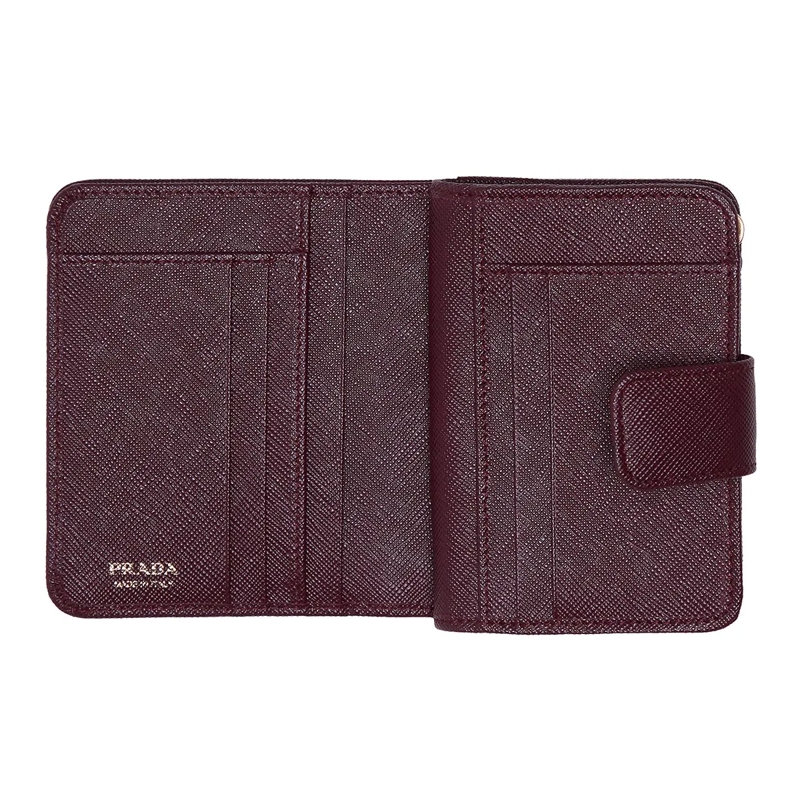Prada Geldbörse Small Saffiano leather wallet bordeaux(Image 6)