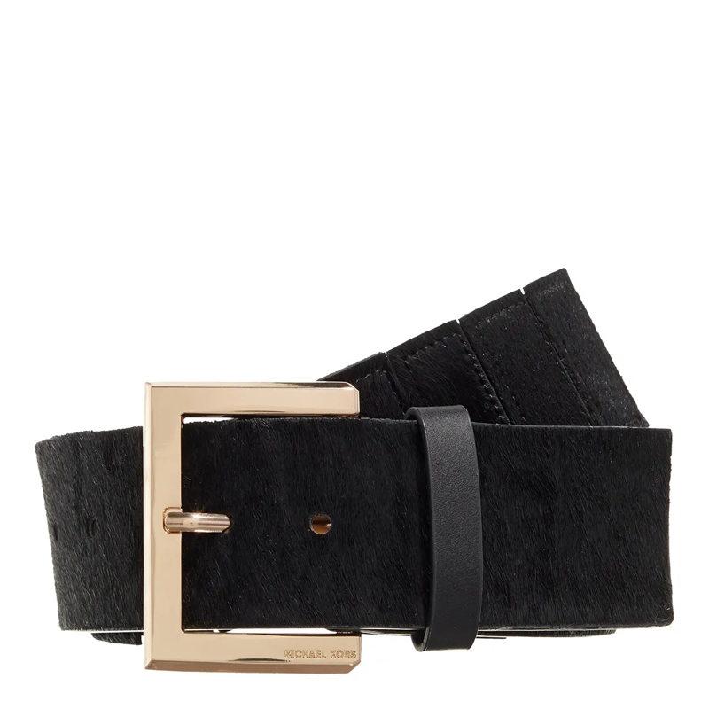 MICHAEL Michael Kors Taillengürtel 55Mm Haircalf Belt W Stretch Back Black