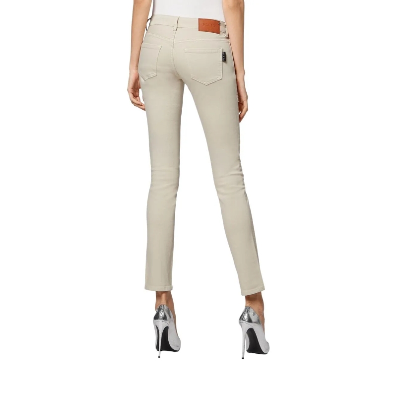 Philipp Plein Jeans Jeans Slim Fit Iconic Plein beige(Image 4)