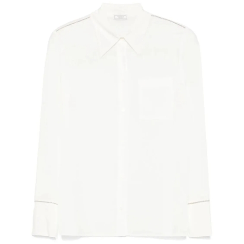 Peserico Hemden Bead-Embellished Shirt White