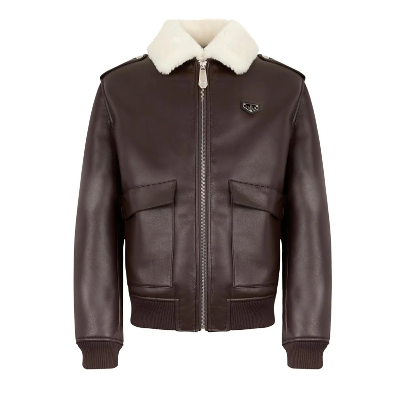 Philipp Plein Übergangsjacke Jacke braun