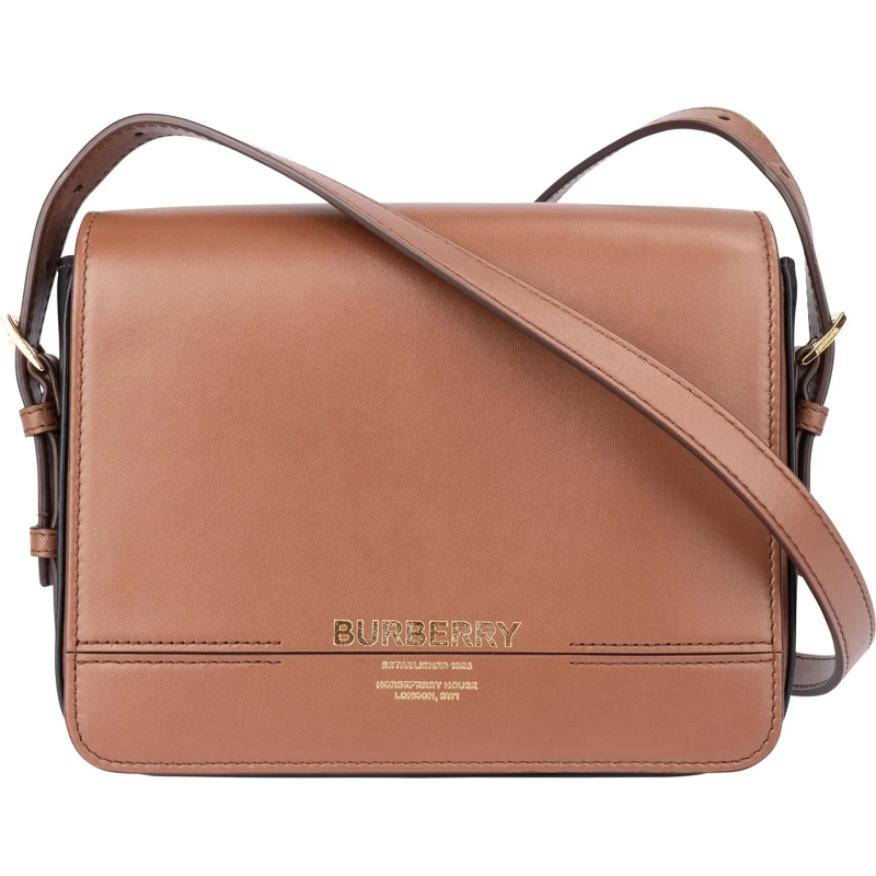 Burberry Schultertasche Burberry Brown Leather Grace Crossbody Bag braun