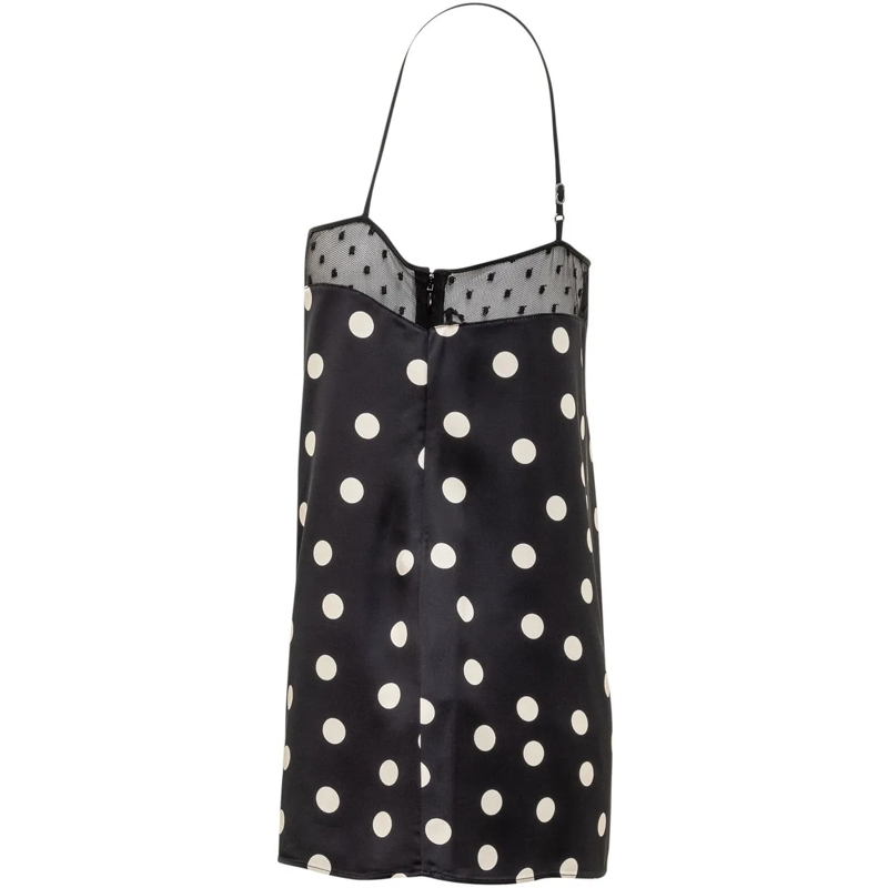 Stella McCartney Top Top con Motivo Pois schwarz(Image 3)