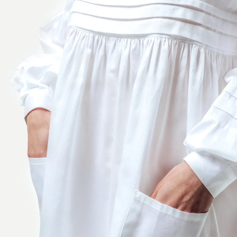 Helene Galwas Minikleid Hemdblusenkleid KANIKA weiss(Image 4)