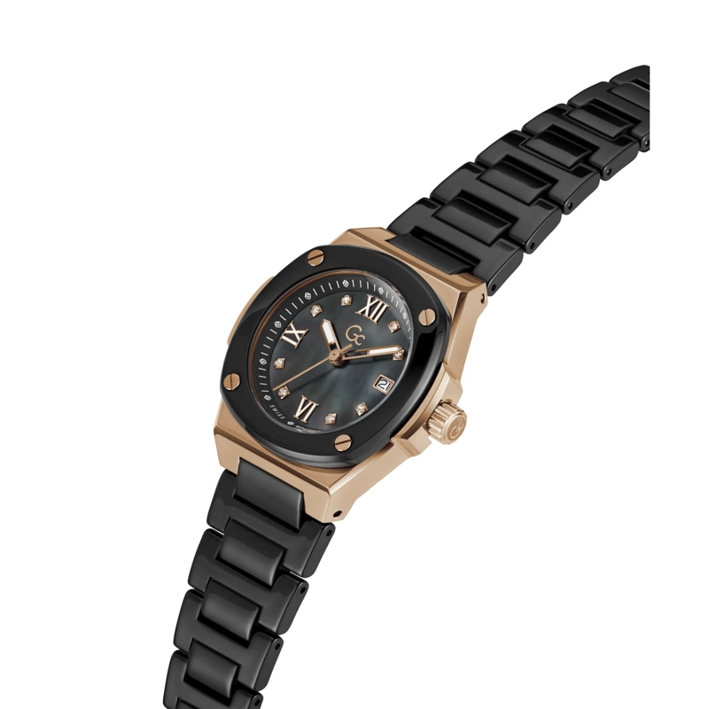 GC Quarzuhr Quarz Analog Uhr Gc Coussin Shape Mini schwarz(Image 4)