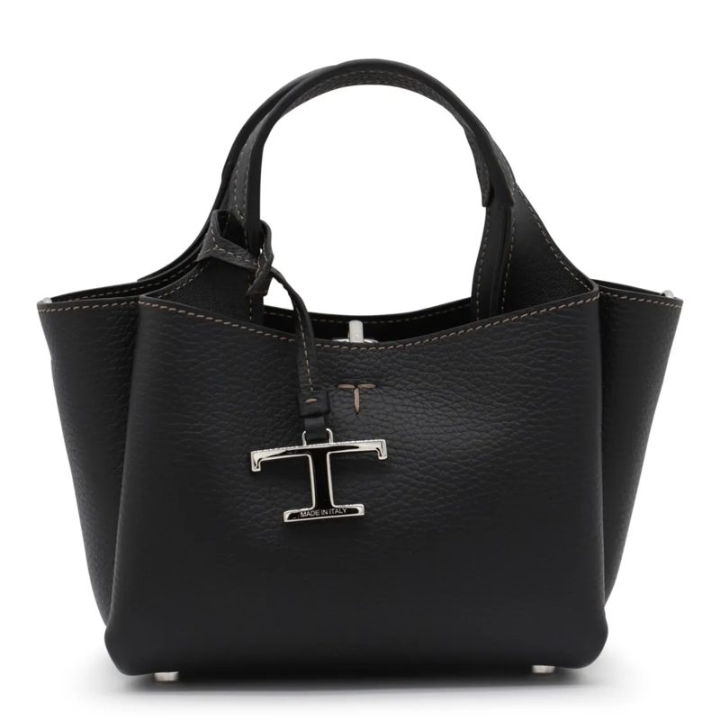 Tod's Tote Black Leather Tote Black