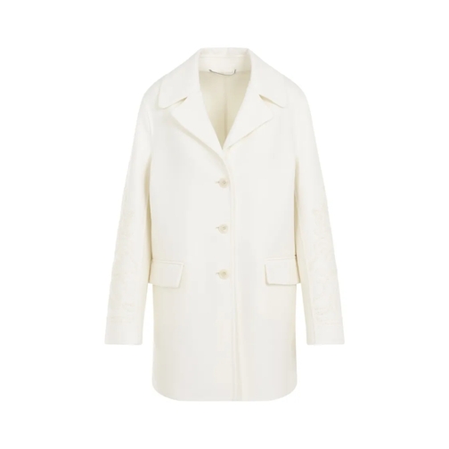 Ermanno Scervino White Virgin Wool Coat White 