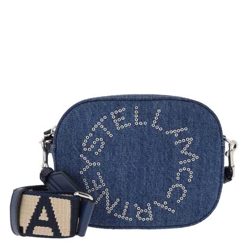 Stella McCartney Logo Belt Bag Denim Orion Blue Crossbody Bag