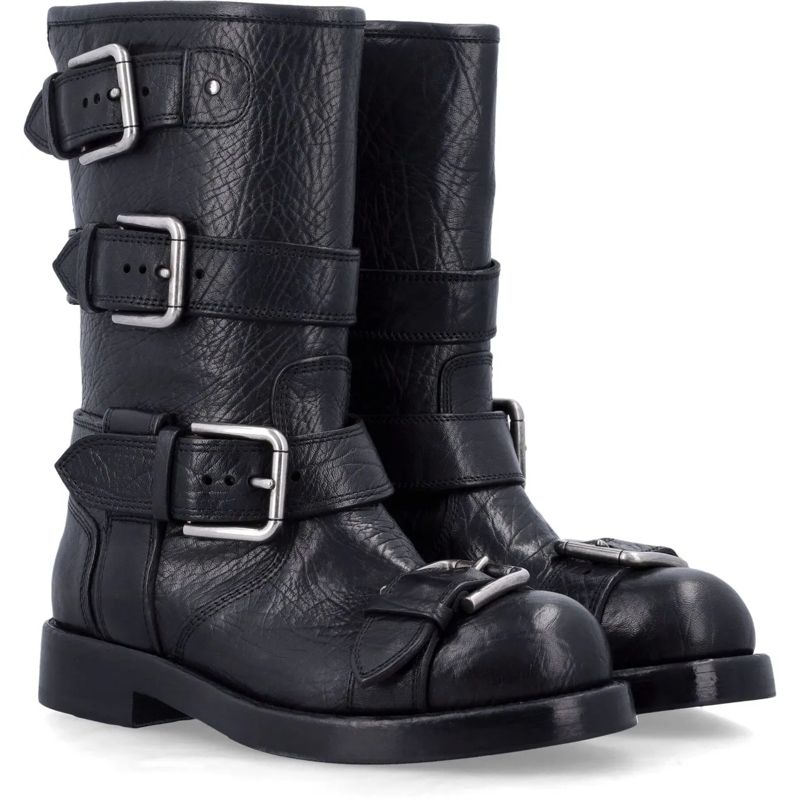 Dolce&Gabbana Stiefel Bernini Biker Boot Nero schwarz(Image 2)