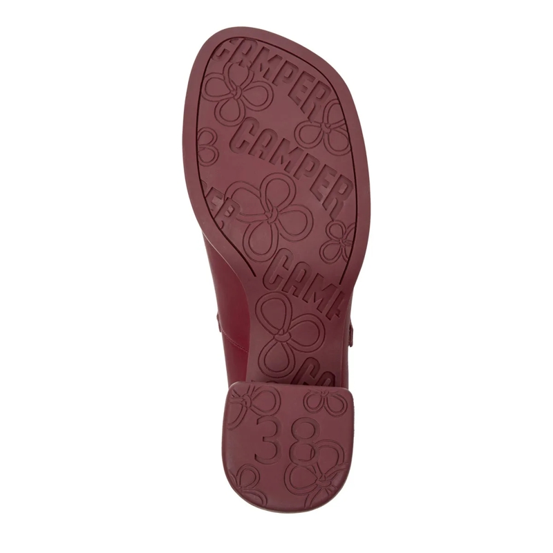 Camper Schnürschuhe Der neue feminine Absatzschuh für den Alltag ist i dunkelrot(Image 4)