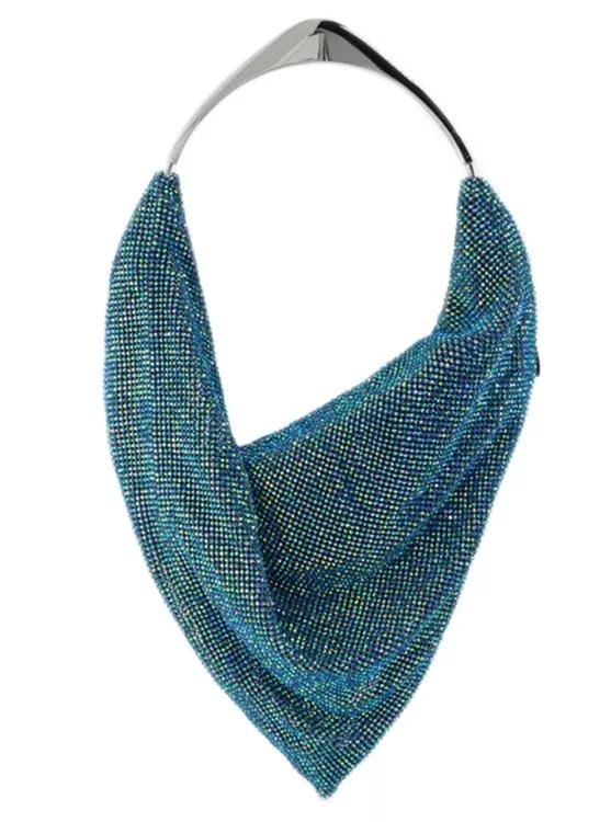 Benedetta Bruzziches Shopper - Ursolina Hobo Bag  - Blue - Strass - Gr. unisize - in Blau - für Damen